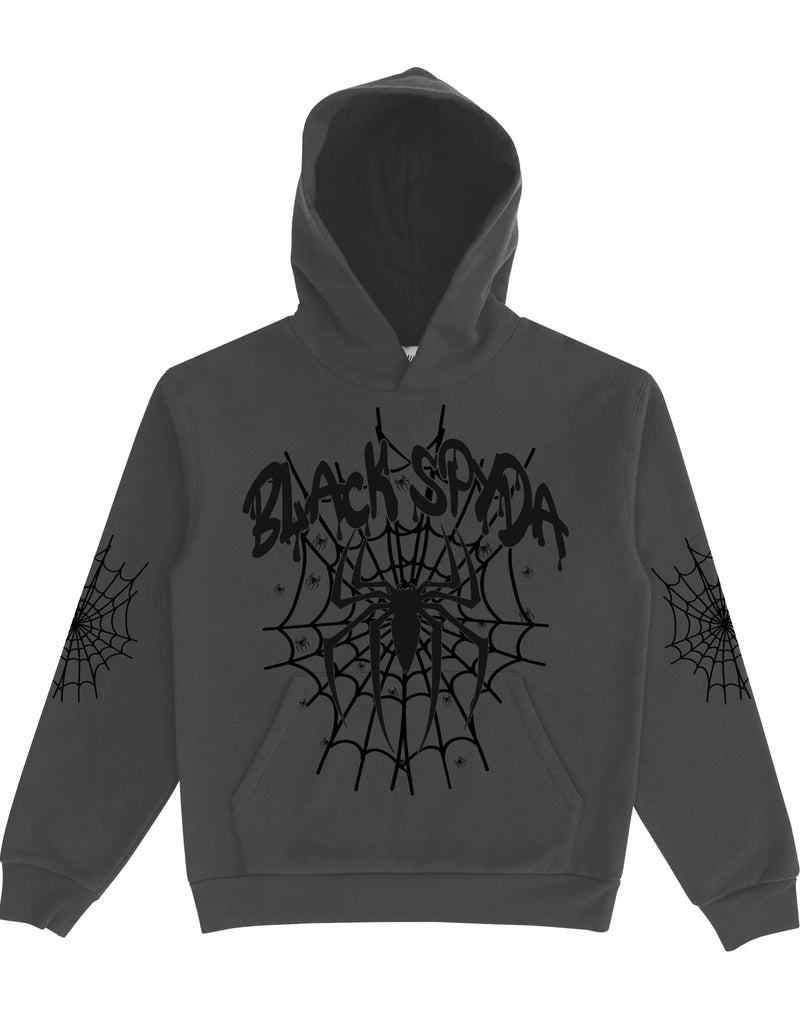 BLACK SPYDA VENOMOUS HOODIE - GREY