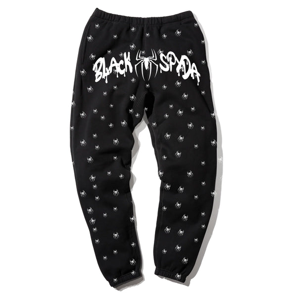 BLACK SPYDA ALL OVER JOGGERS - BLACK