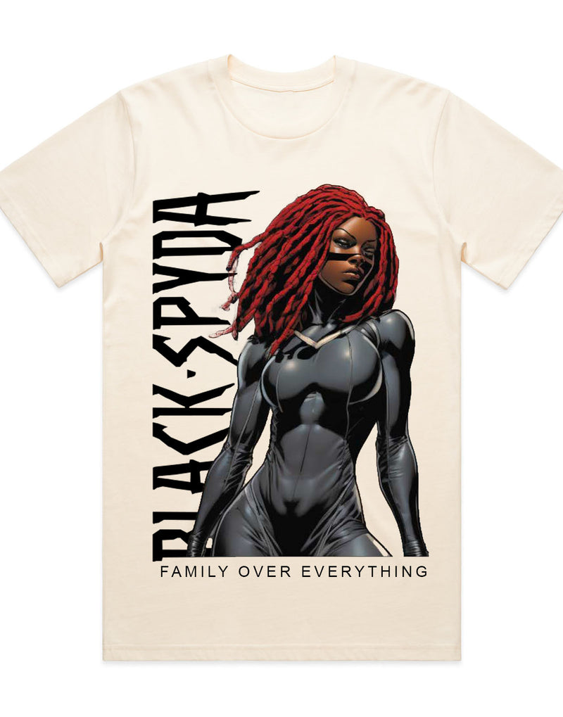 Black Spyda Fierce Warrior T-Shirt - Cream