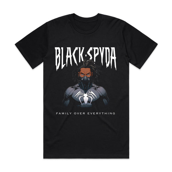 Black Spyda Family Over Everything T-Shirt - Black