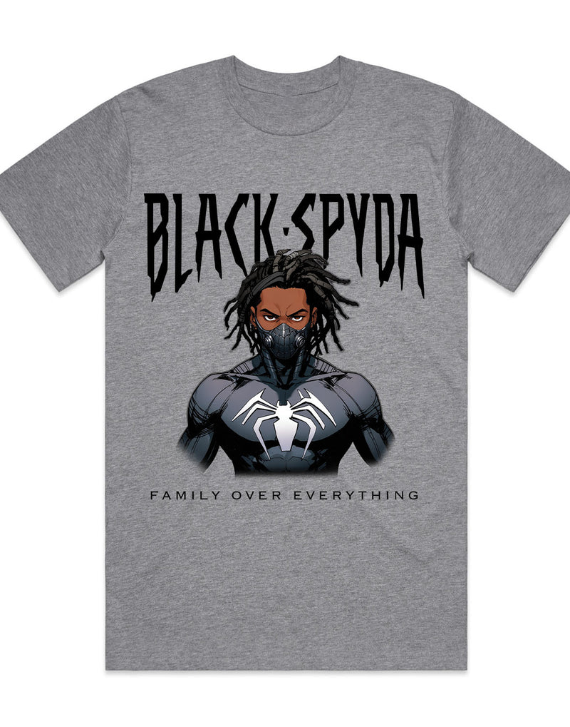 Black Spyda Family Over Everything T-Shirt - Gray