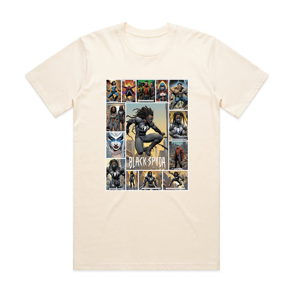 Black Spyda Origins T-Shirt - Cream