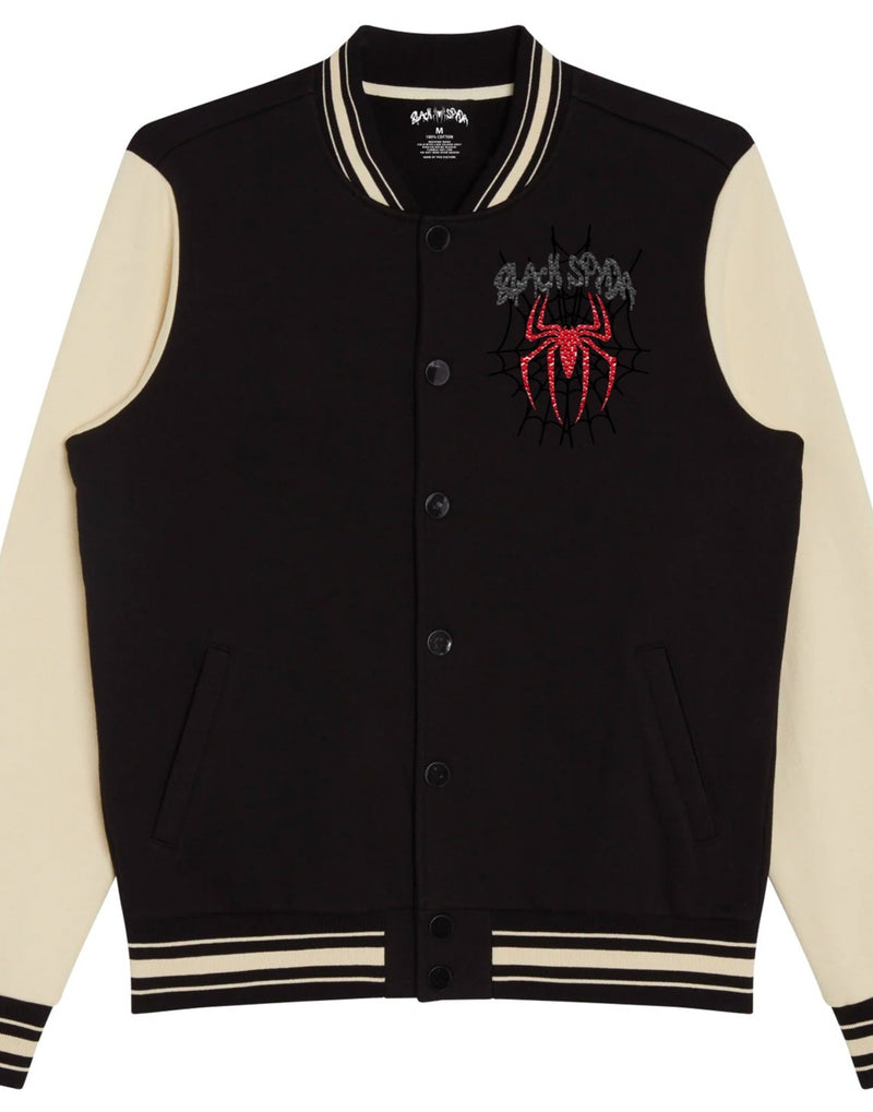 BLACK SPYDA LETTERMAN JACKET