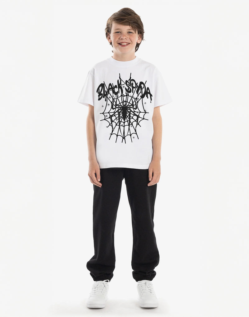 Black Spyda Short Sleeve Tee - WHITE